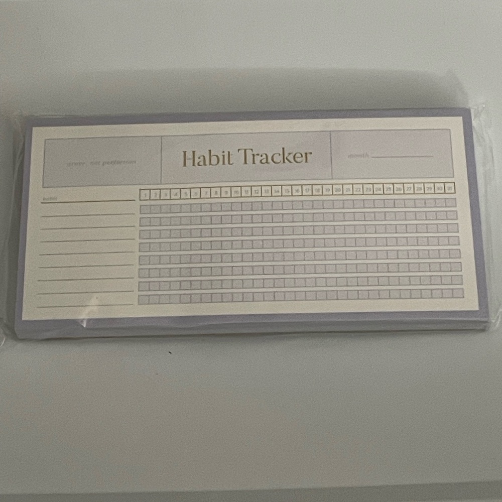 Habit Tracker Notepad